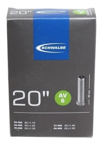 Camara Schwalbe Valvula  Auto Rod 20 X 1.10/1.50 Av6