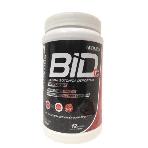 BIDc Bebida isotónica deportiva con cafeína Across Sport Nutrition 1kg